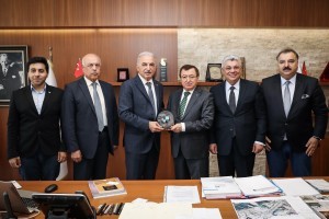 UCLG Belediyeler Birliği Başkanı, Lübnan Bakhoun Belediye Başkanı ve Dannieh Belediyeler Birliği Başkanı'ndan Başkan Yıldırım'a Ziyaret